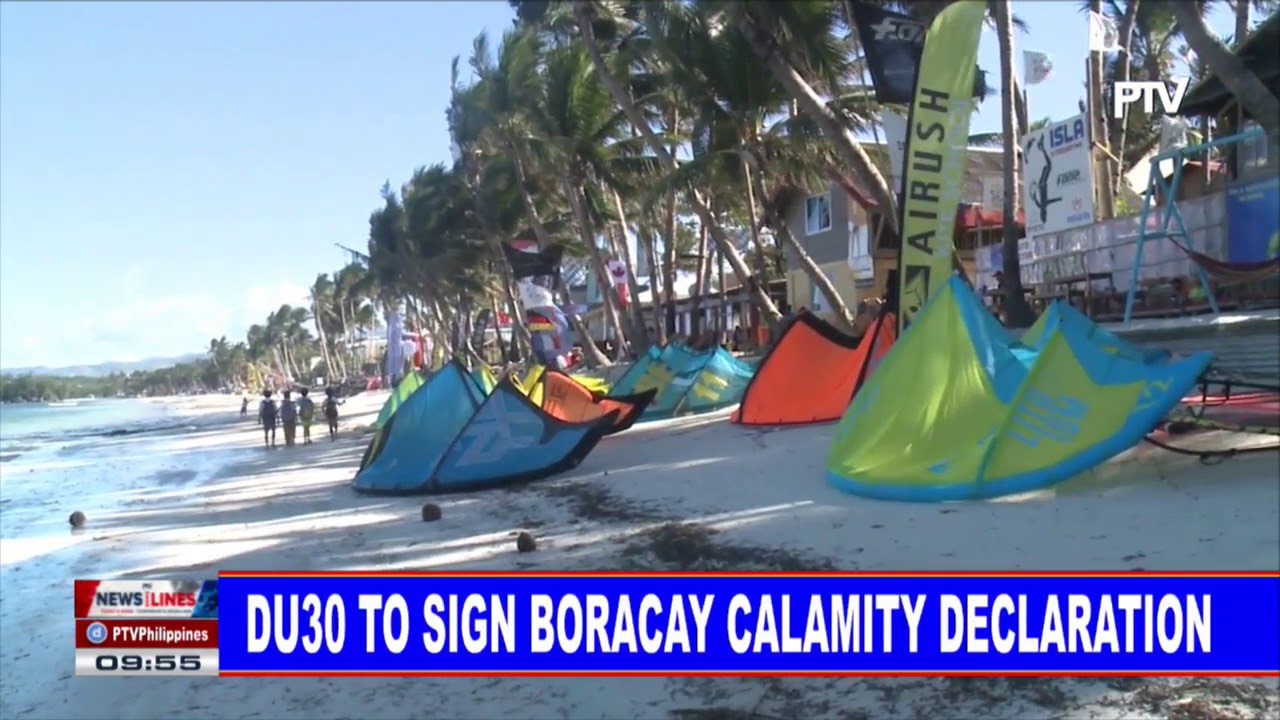 Du30 to sign Boracay calamity declaration