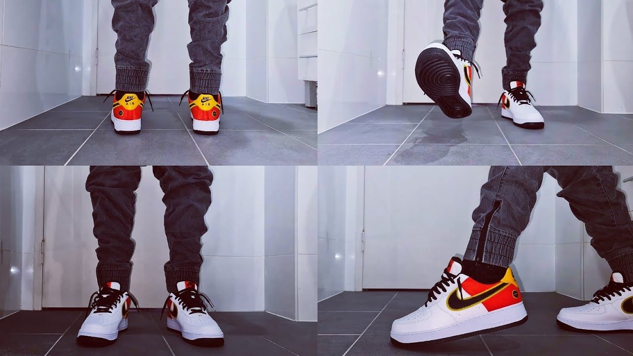 Nike Air Force 1 Low Roswell Rayguns on feet