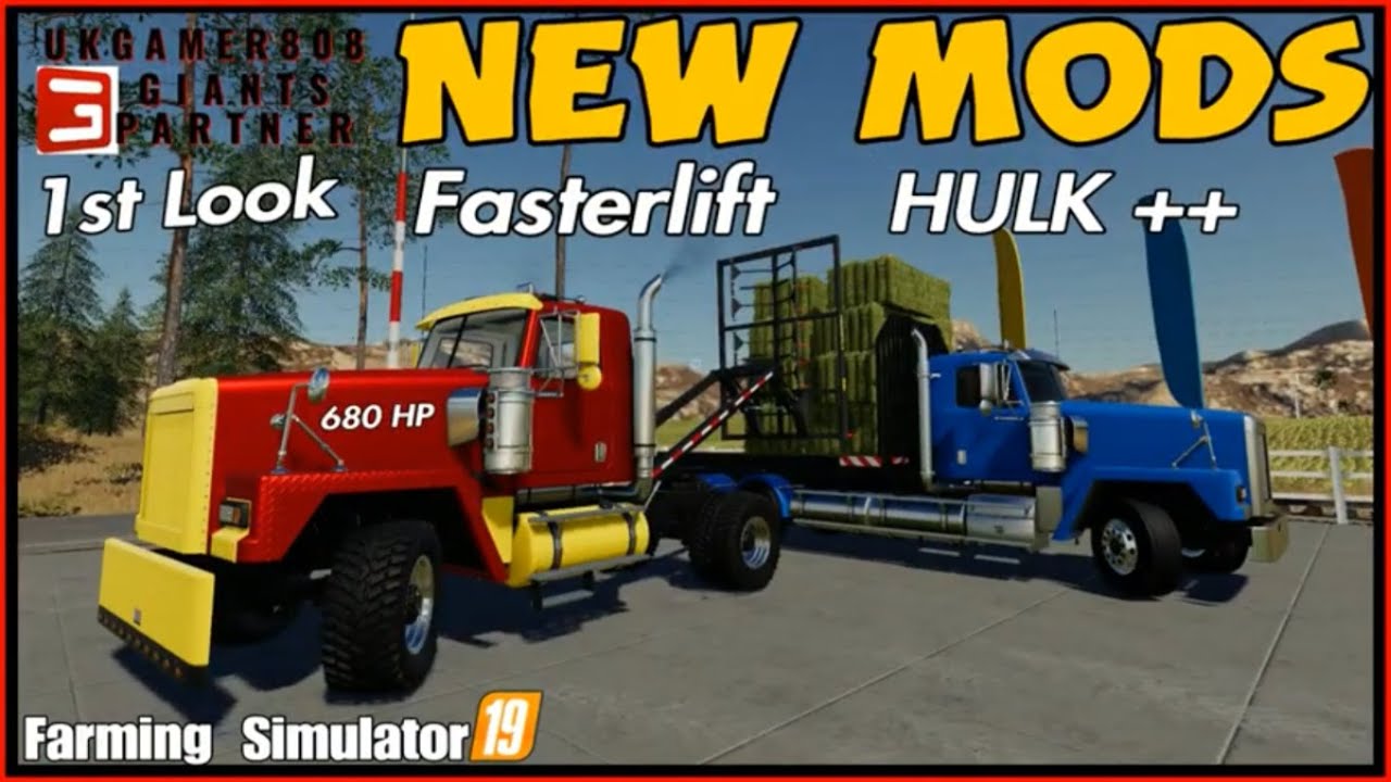 FS19 NEW MODS HULK ++ Fasterlift  Farming simulator 19 Mod Review fs19