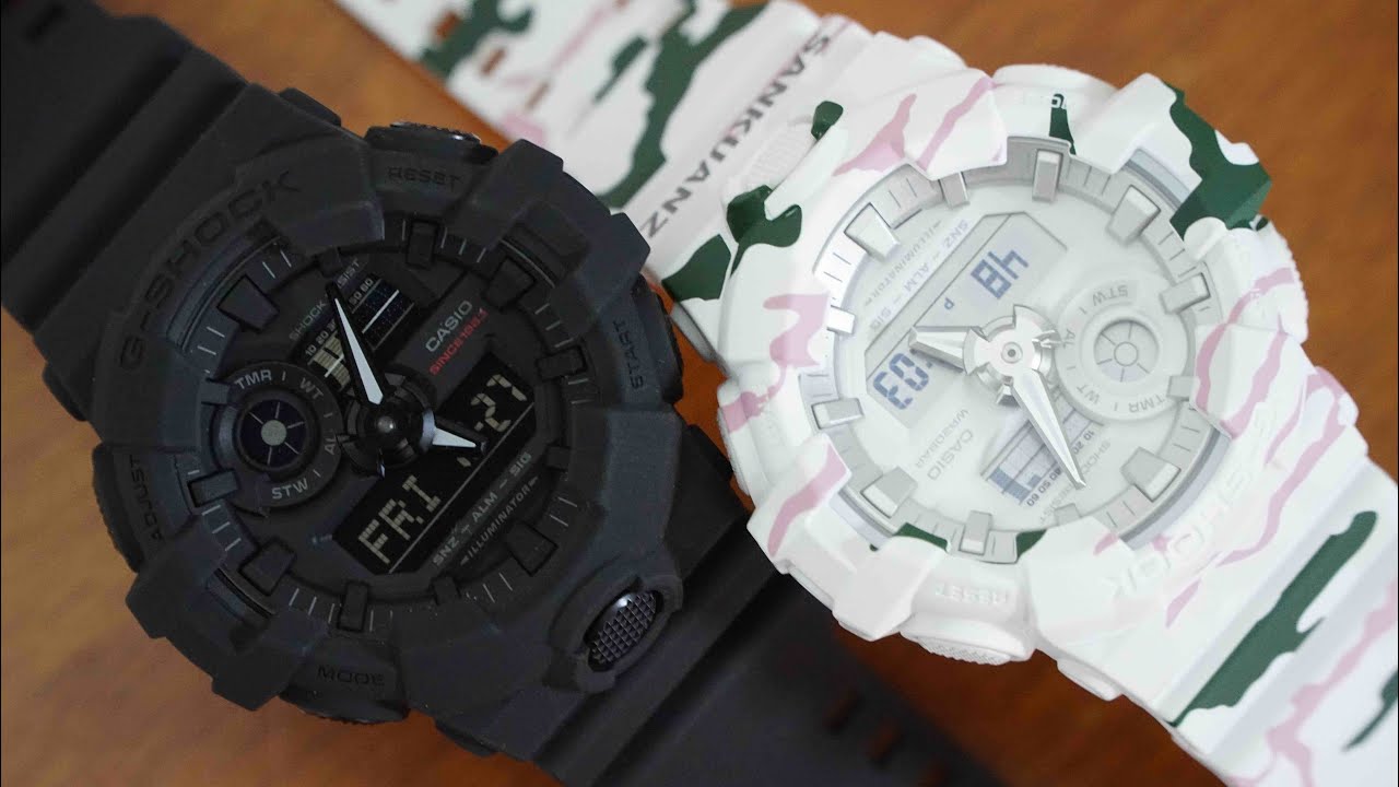Big Bang Black vs Sankuanz - GA-700 series G-Shock watch comparison