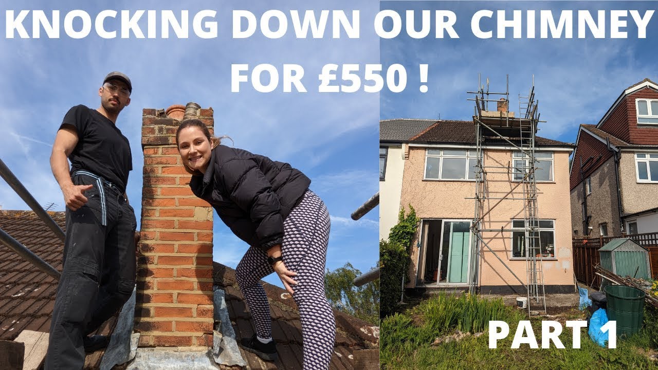 WE TOOK DOWN OUR CHIMNEY STACK OURSELVES (PART 1) //London Renovation