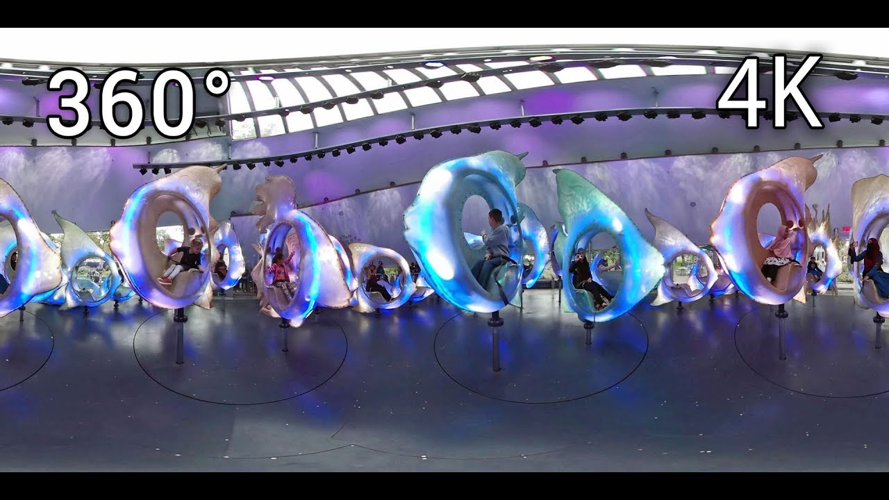 SeaGlass Carousel 360° 4K off-ride Battery Park Sea Glass