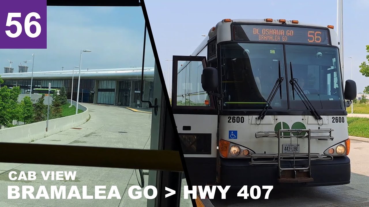 GO Bus Cab View | Line 56 from Bramalea GO to Highway 407 Terminal
