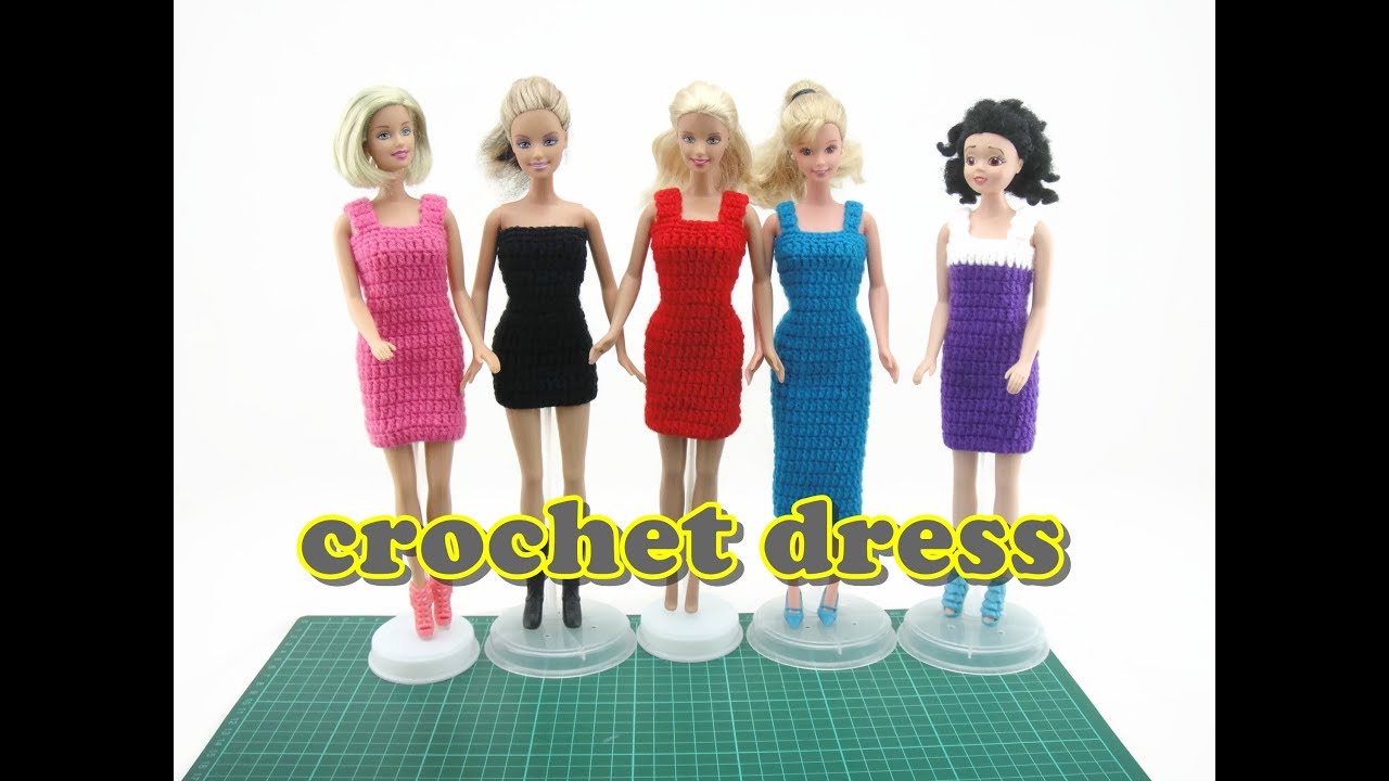 Crochet Tutorial - Easy Doll Dress