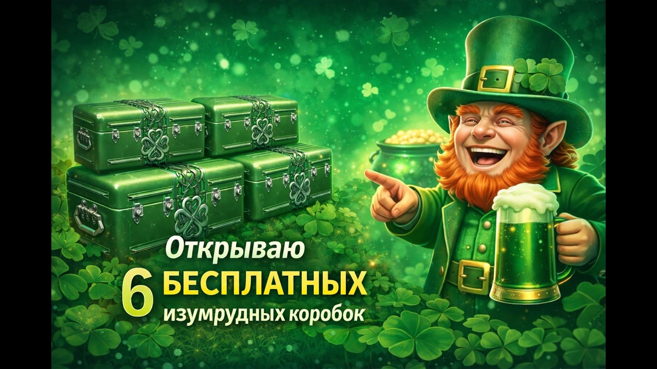 Открываю 6 бесплатных Изумрудных коробок.🔥🔥🔥Что внутри?💥Бонус-код HAPPYSTPT для World of Tanks.💥