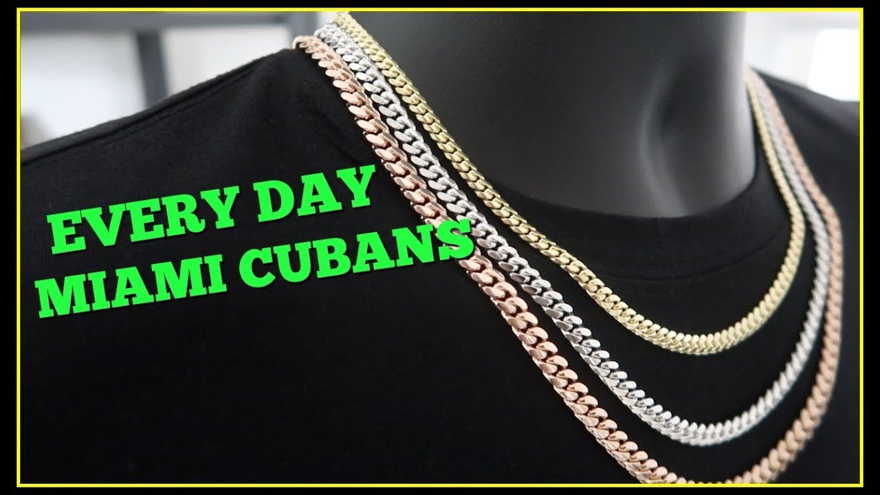 EVERYDAY Miami Cuban link chain SIZES!!