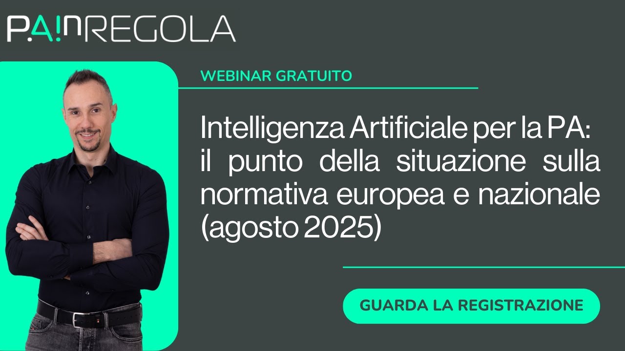 Intelligenza Artificiale: il punto della situazione della normativa europea e nazionale per le PA