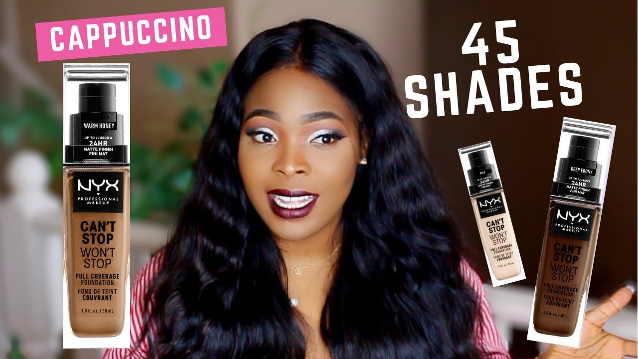 NYX Cant Stop Wont Stop Foundation Cappuccino | 8 HOUR WEAR TEST | Finding Your Shade