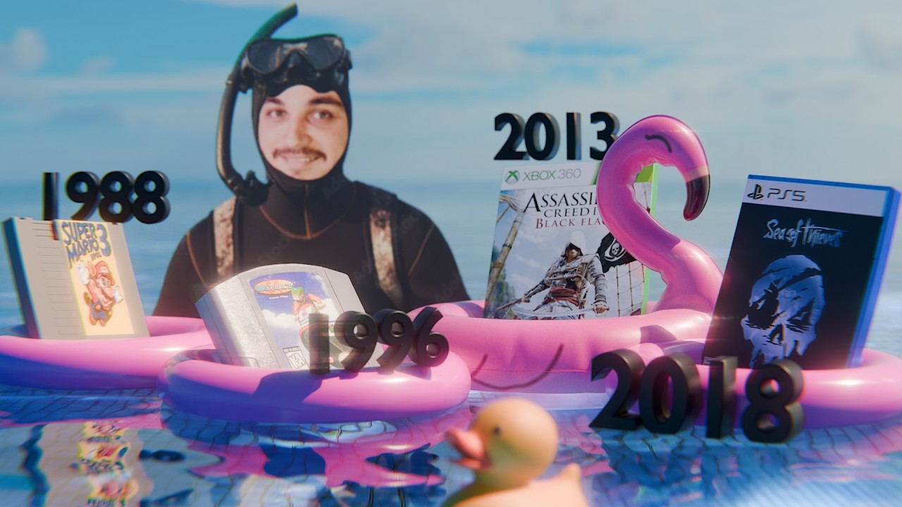 A evolução da ÁGUA dos jogos em cada GERAÇÃO
