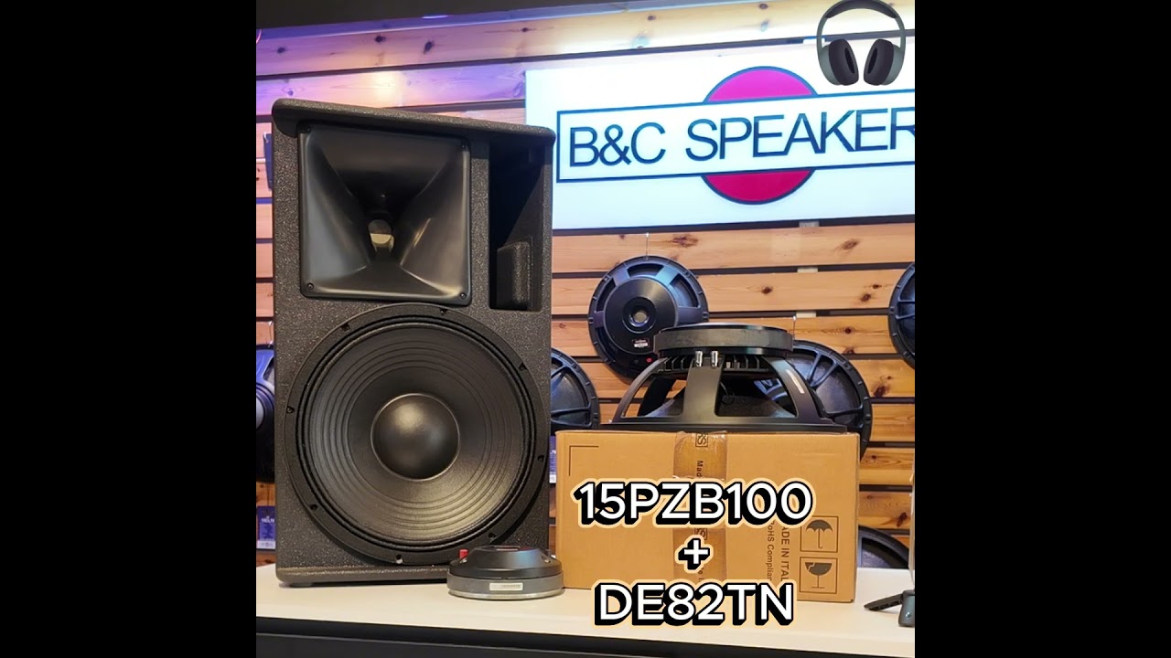 B&C Speakers 15PZB100 combined with DE82TN as full range speakers