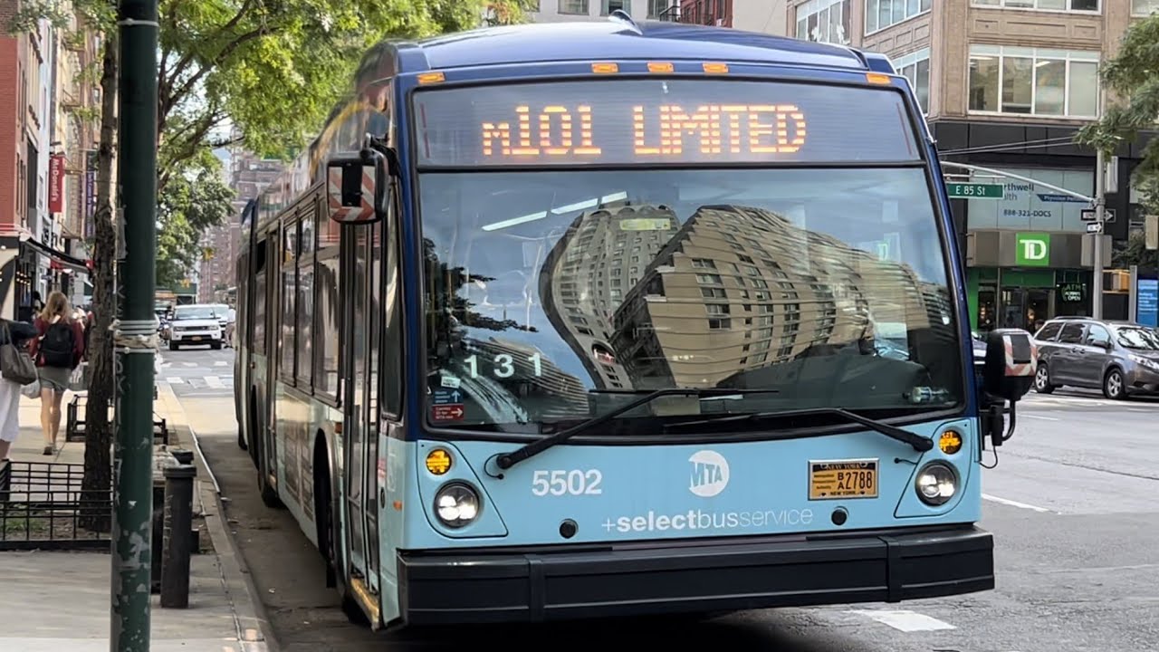 MTA: NovaBus LFSA [5263]/[5502]/[5516], New Flyer XD60 [6196]/[6199]/[6201] M101, M102, M103 buses