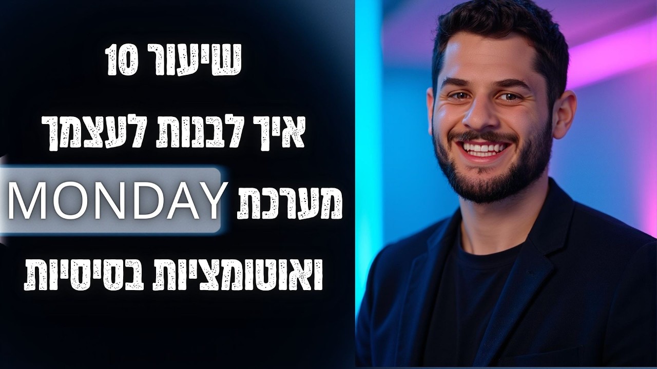 איך לבנות מערכת CRM פשוטה ב-MONDAY בלי רקע או ניסיון? [פרק 10 - שאלונים מאנדיי]