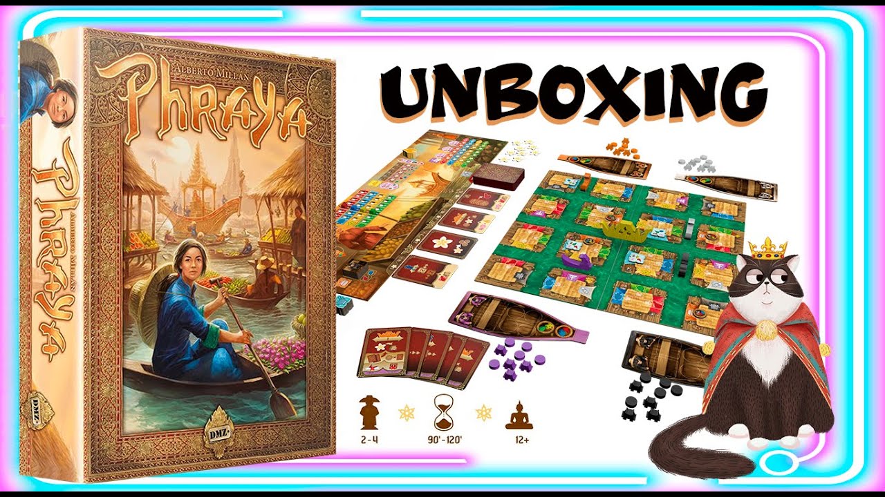 Unboxing ⛩️PHRAYA⛩️ * DMZ GAMES *⭐ Un euro medio con mecánica Pick & Delivery⭐