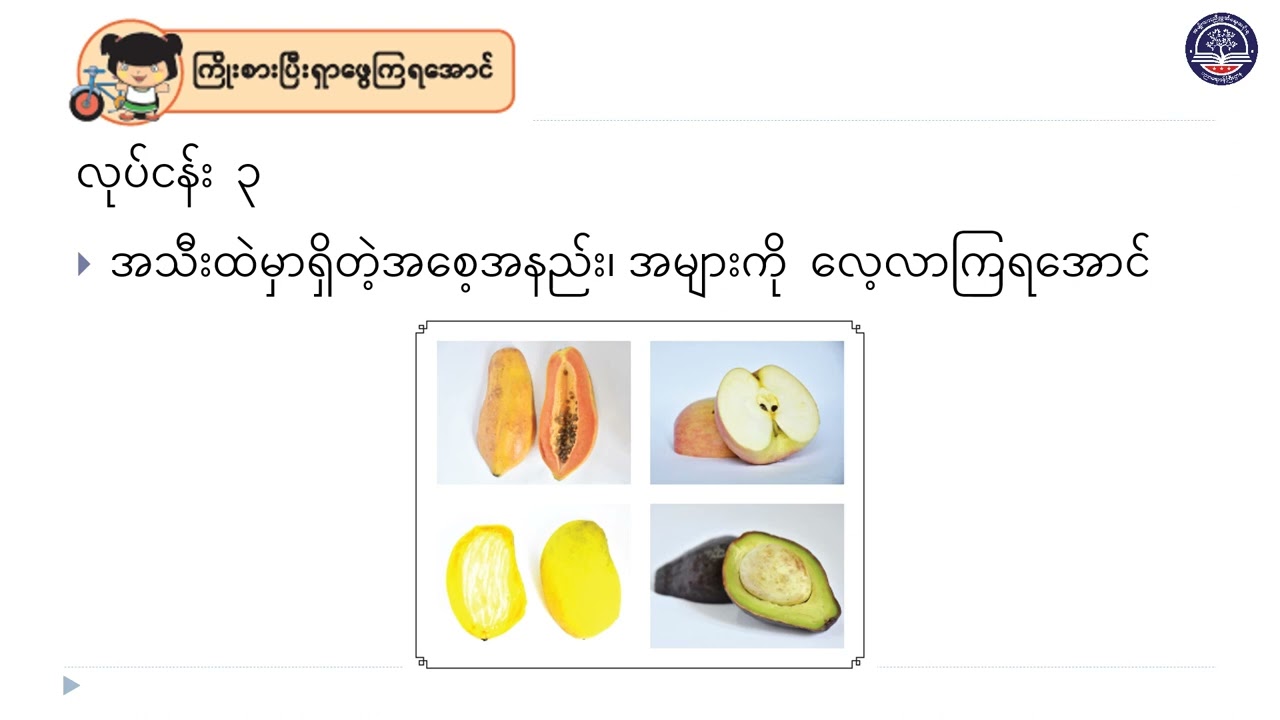 Grade 2 သိပ္ပံ၊ အခန်း (၃) အပင်များကိုနှိင်းယှဥ်ခြင်း၊ စာမျက်နှာ (၃၂ မှ ၃၇) အပိုင်း (၂)