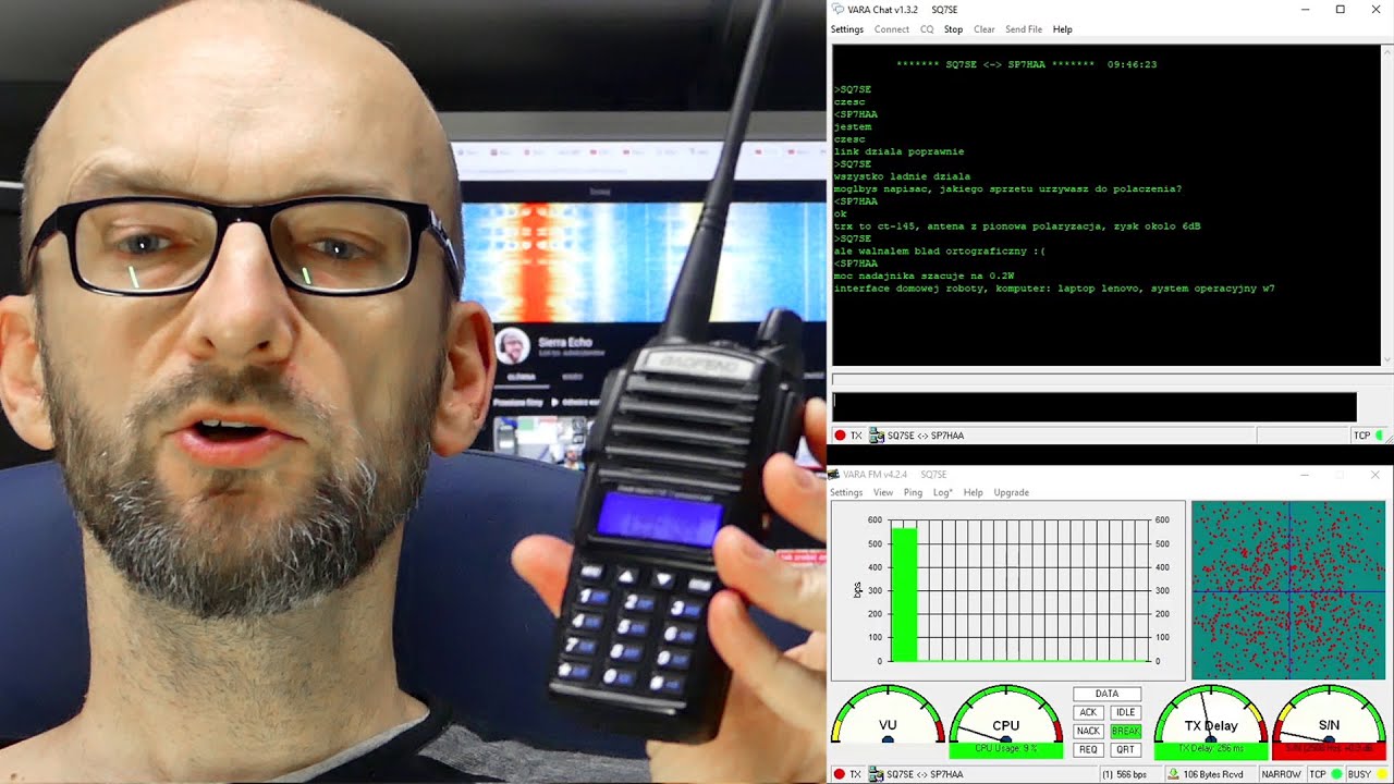 Jak przesłać dane przez Baofenga? Vara Chat + VARA FM