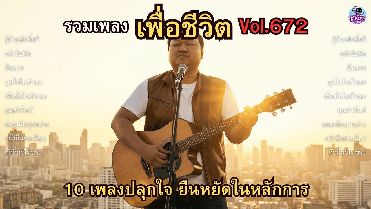 รวมเพลงเพื่อชีวิต Vol.672 👑 ศักดิ์ศรีของผู้ชายที่แท้ | 10 เพลงปลุกใจ ยืนหยัดในหลักการ (2026