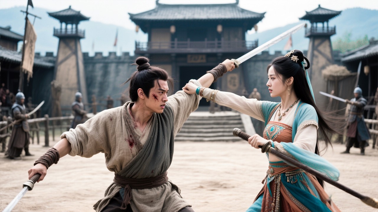 小夥自以為武功天下無敵，怎料竟不敵寨中柔弱少女！#kungfu   #武俠電影