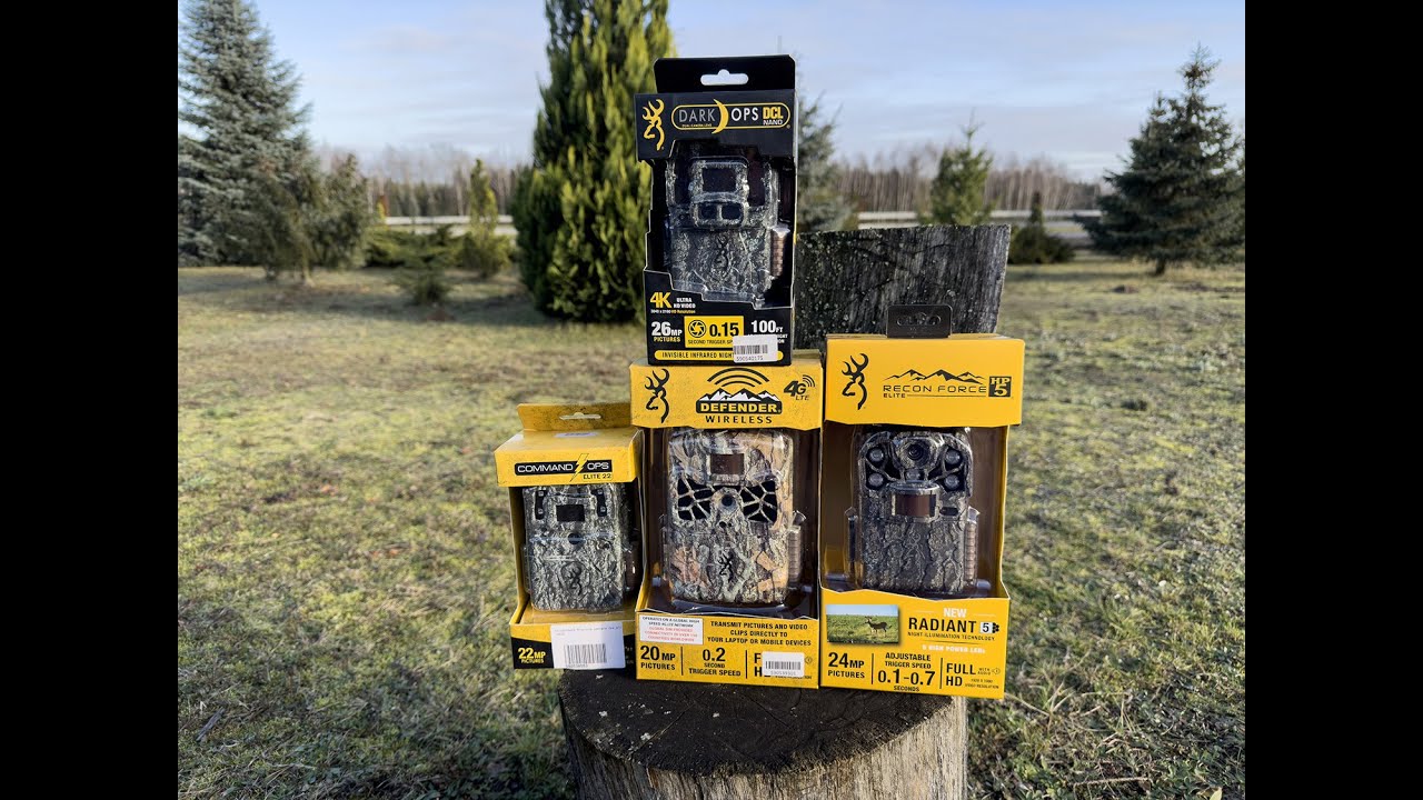 Test fotopułapek Browning Command Ops Elite 22, Recon Force Elite HP5, Dark Ops DCL Nano, Defender
