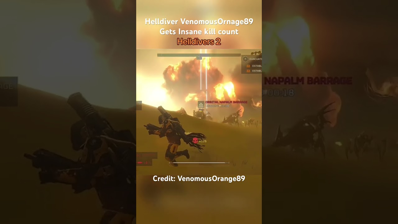 Largest Kill Streak I&rsquo;ve Seen In Helldivers 2 #helldivers2