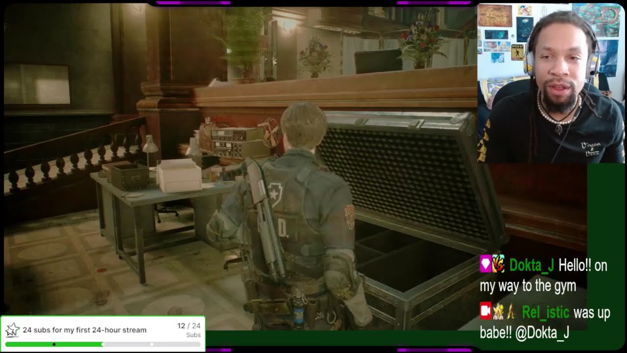 Resident Evil 2 (day 2) god help me lol
