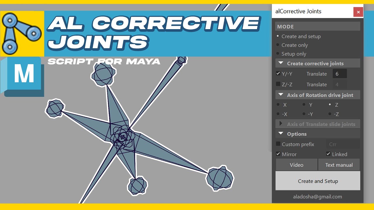 alCorrective Joints — script for Maya