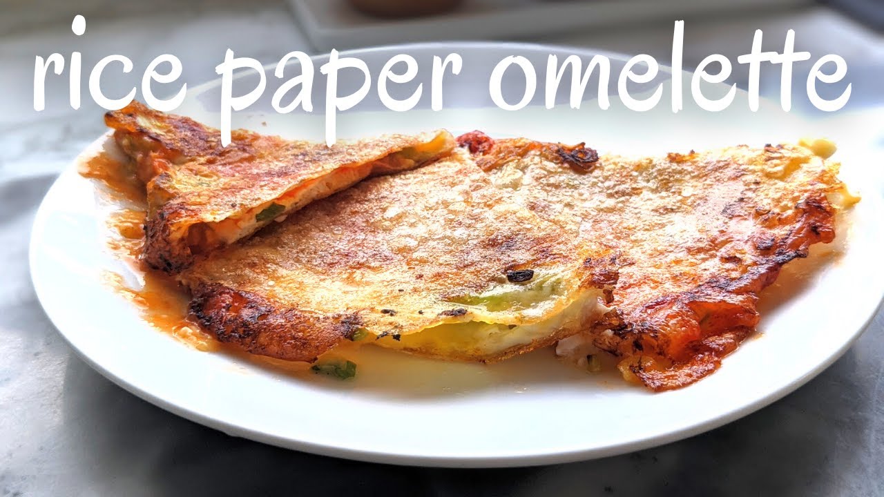 Rice Paper Omelette (Vietnamese Street Pizza | Gluten, Dairy & Soy Free