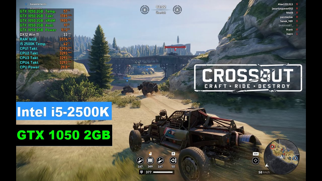 Let's Play - Crossout (i5 2500K / GTX 1050 2GB)