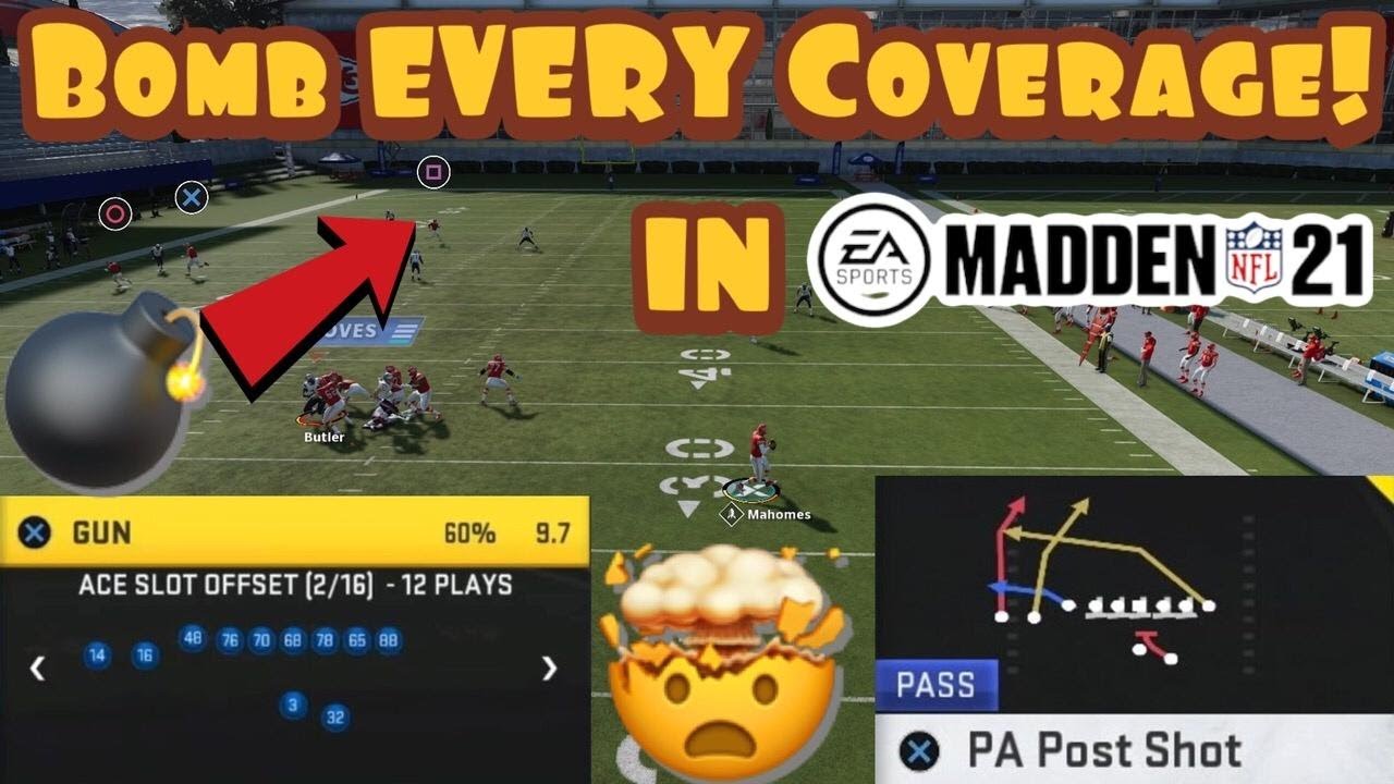 Bomb EVERY ZONE OR MAN Coverage Using This Play In Madden 21!