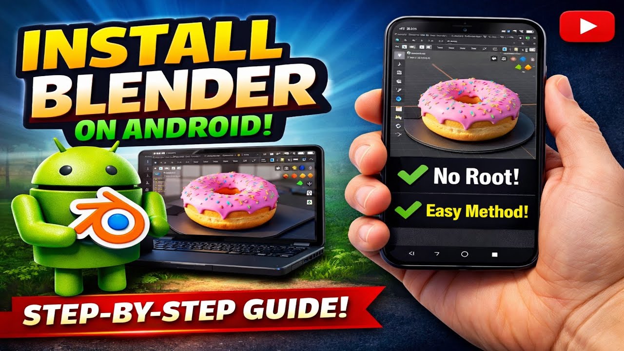 Простой способ скачать и установить Blender на телефон Android.