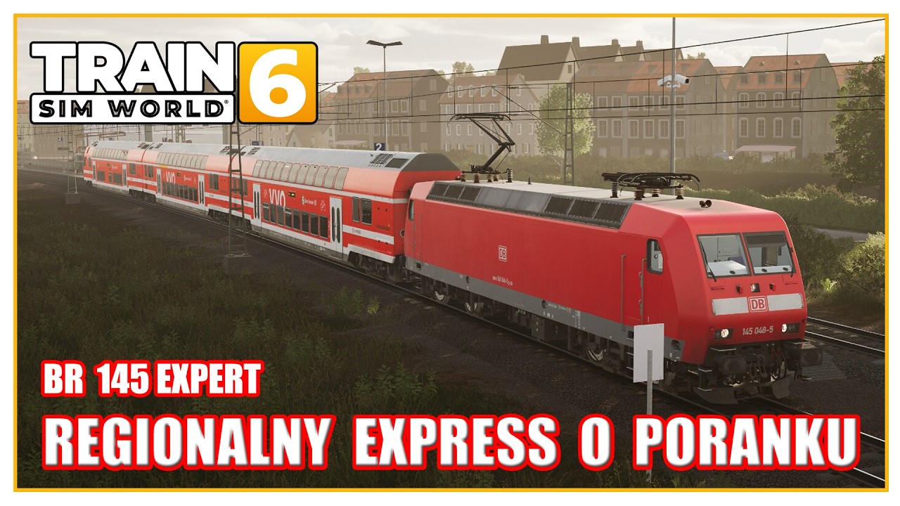 Regionalny Express o poranku | BR 145 Expert | Train Sim World 6 po polsku | Symulator kolejowy