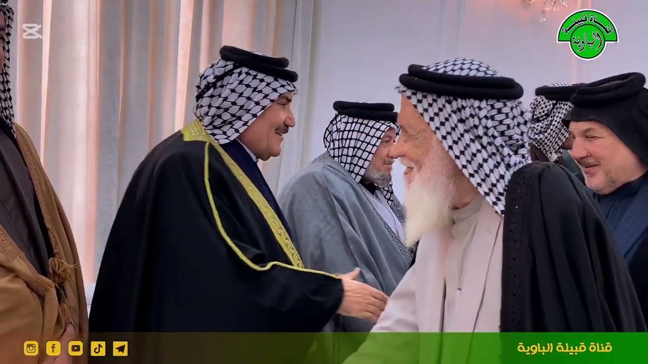 تحويلة قبيلة بني مالك على قبيلة الباوية في مضيف الشيخ خالد ال خميس الاسود الباوي