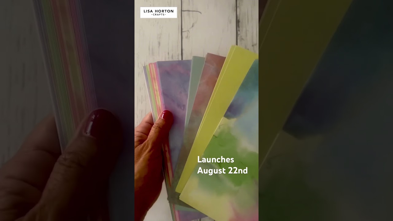 Splash of Colour cardstock from Lisa Horton Crafts #cardmaking #creatorsearchinsights #howto