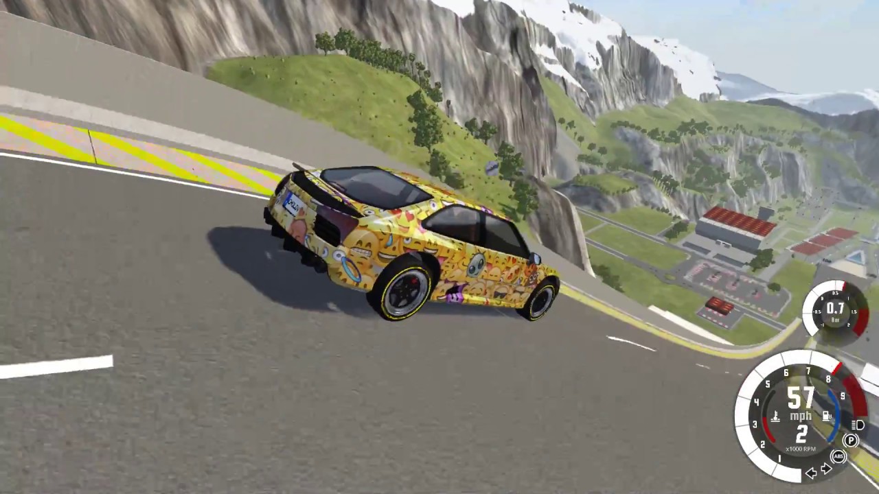 BeamNG Drive: Car Jump Arena Gameplay 01 PURE SOUND