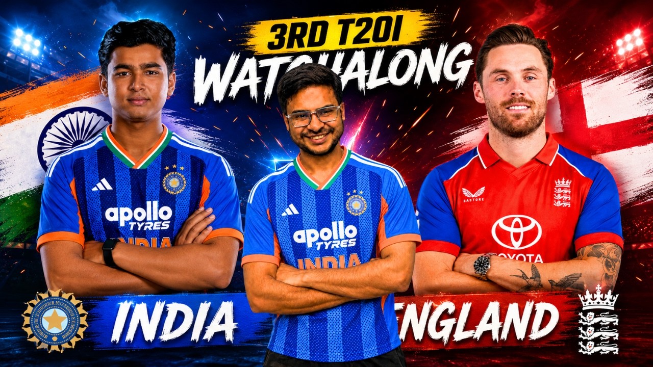 IND vs ENG | 3rd T20 LIVE WATCHALONG | India tour of England 2026