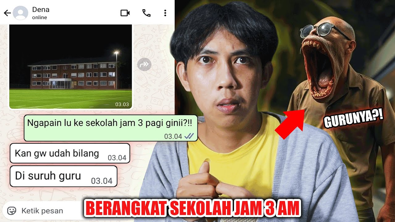 BERANGKAT SEKOLAH JAM 3 AM 😱 | CHAT HISTORY HORROR SERAM