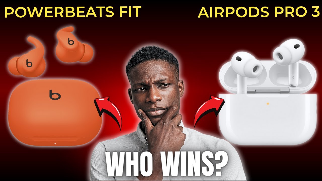 PowerBeats Fit Vs AirPods Pro 3 – Battery, Sound, ANC & Features Compared! – Best Earbuds of 2025