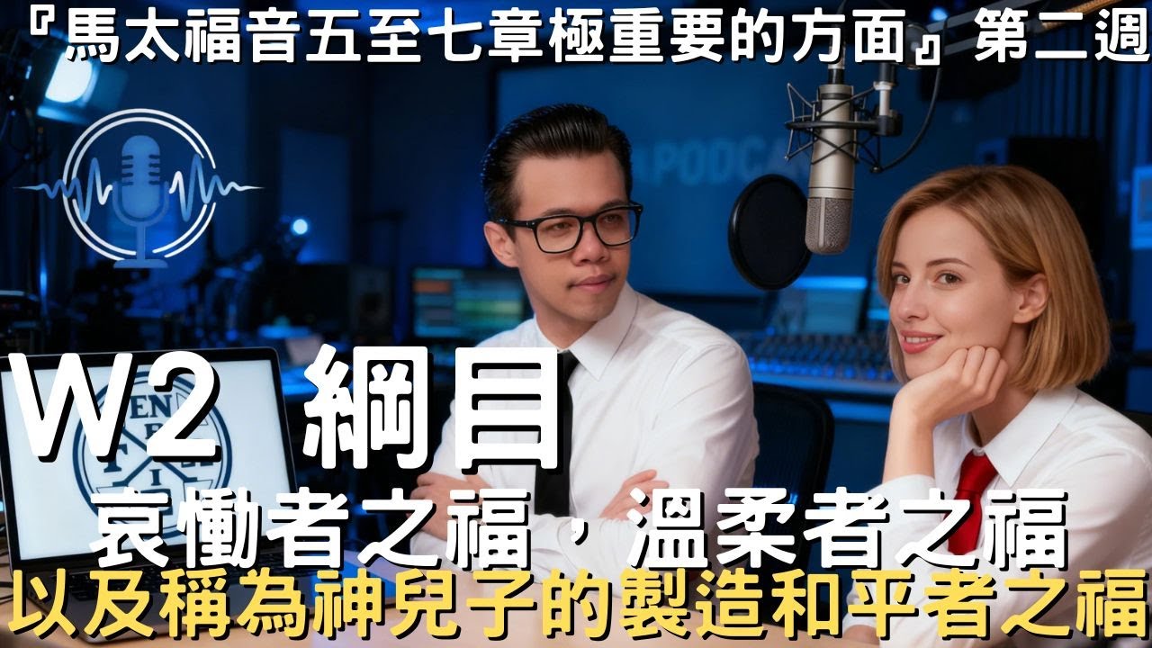 晨興聖言W2綱目│哀慟者之福，溫柔者之福，以及稱爲神兒子的製造和平者之福││馬太福音五至七章極重要的方面
