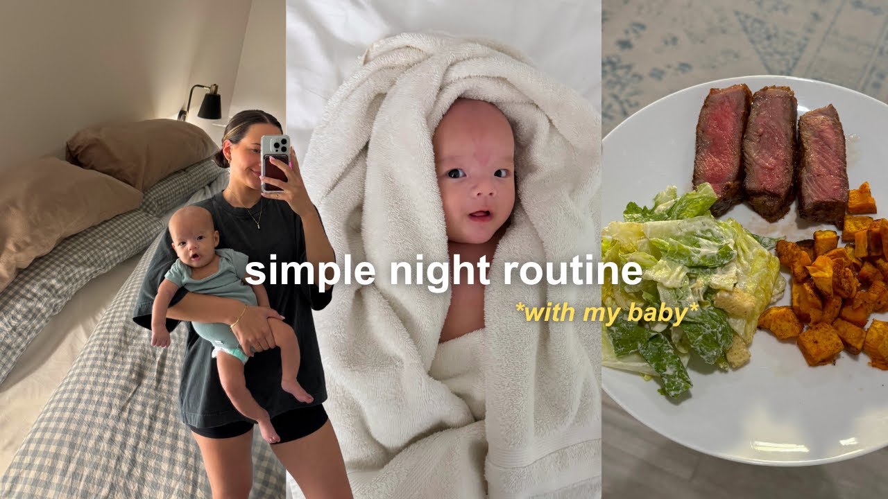 NIGHT ROUTINE with my 3 month old baby 😴  *sleeping through the night*