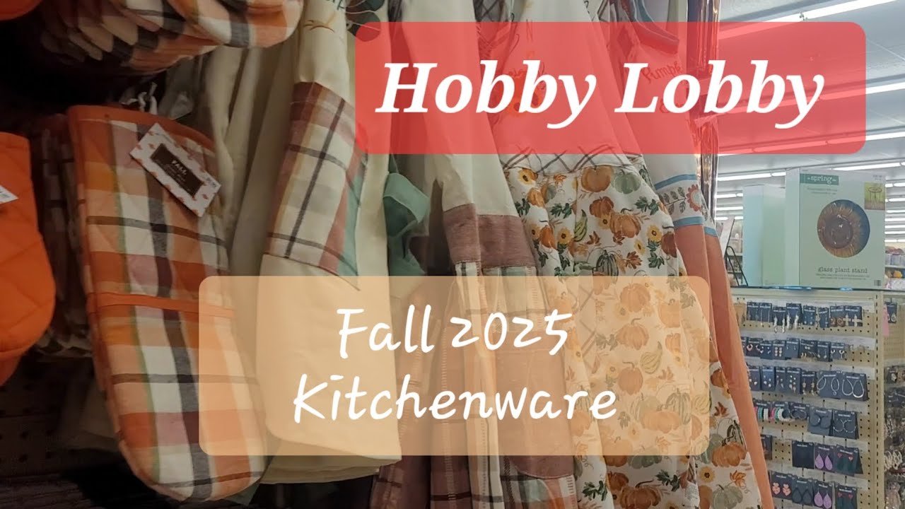 Hobby Lobby Fall 2025 Kitchenware and Flags. #shopwithme #hobbylobbyfinds 