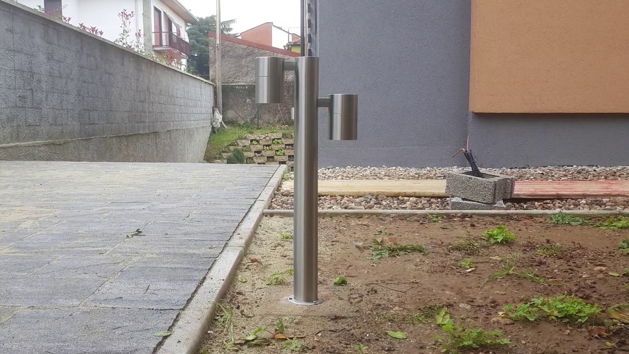 Installazione impianto illuminazione vialetto palazzina Nerviano