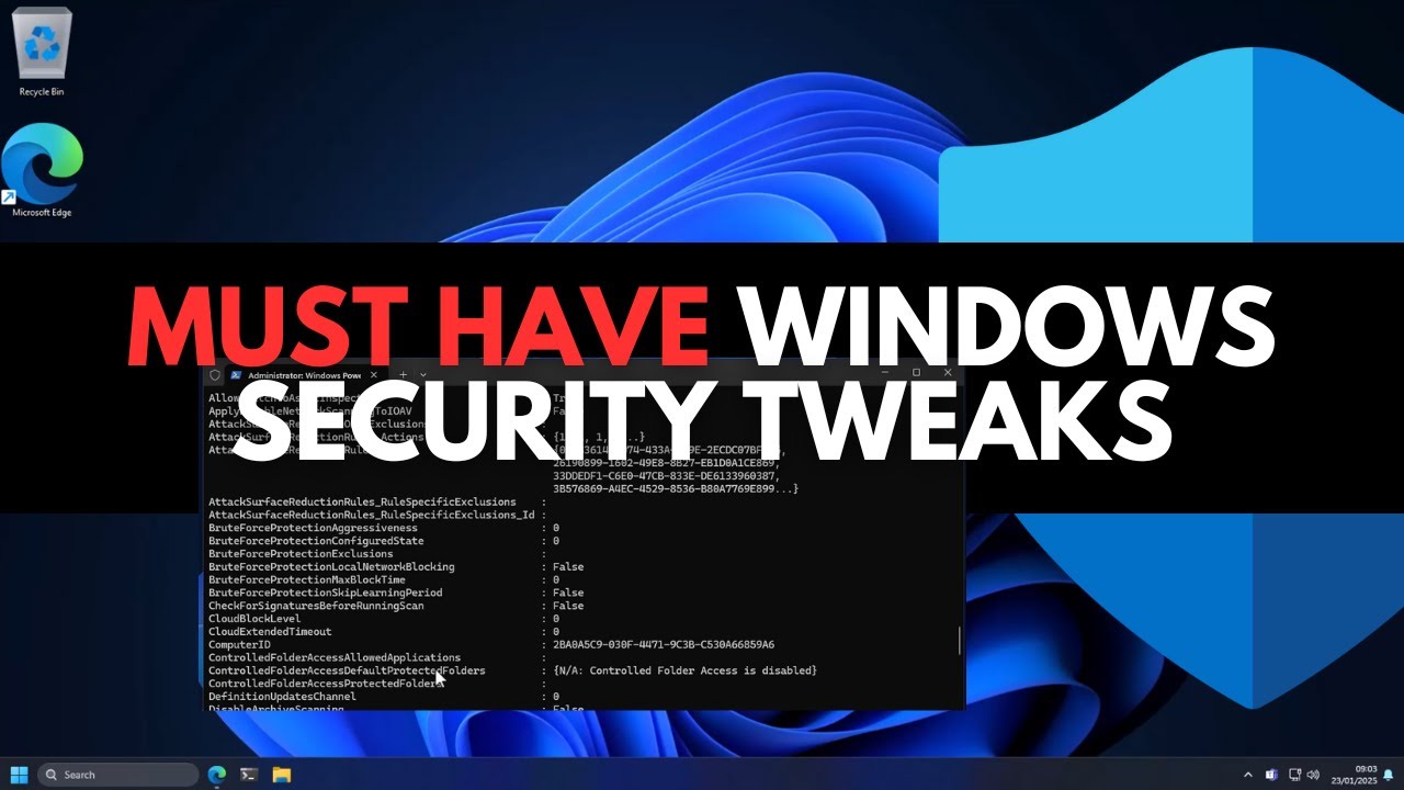 Необходимые настройки безопасности Windows в 2025 году