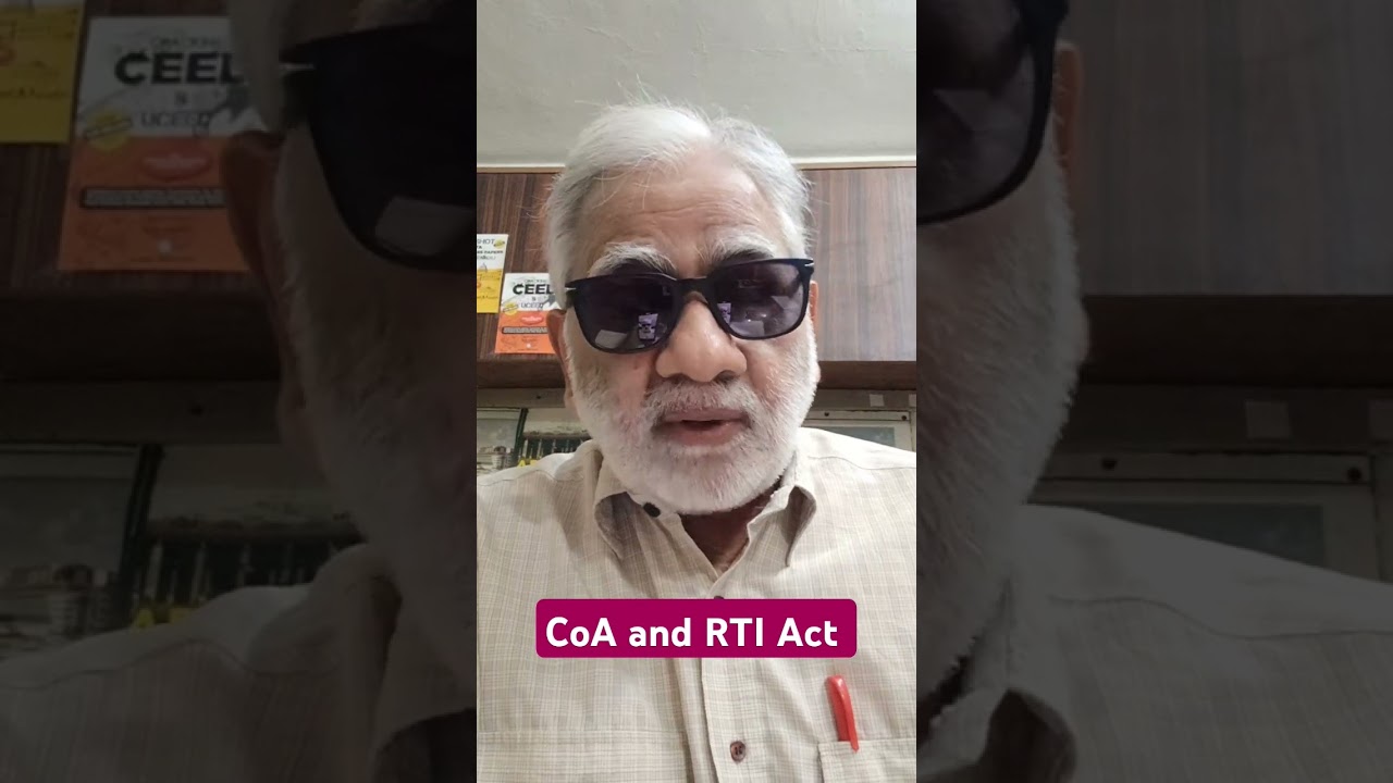 Council of Architecture and RTI. #architecture #coa #RTIAct #transparency