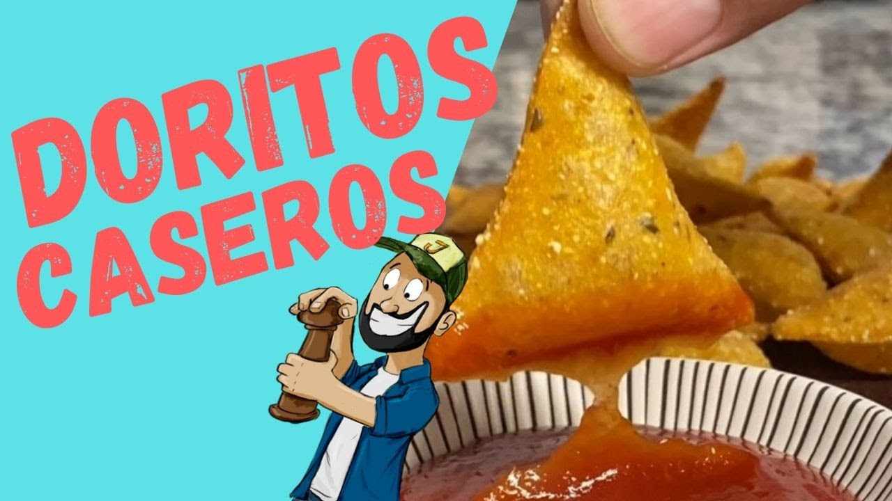 DORITOS CASEROS super f&aacute;ciles, riqu&iacute;simos y crocantes! #Doritos #NachosCaseros