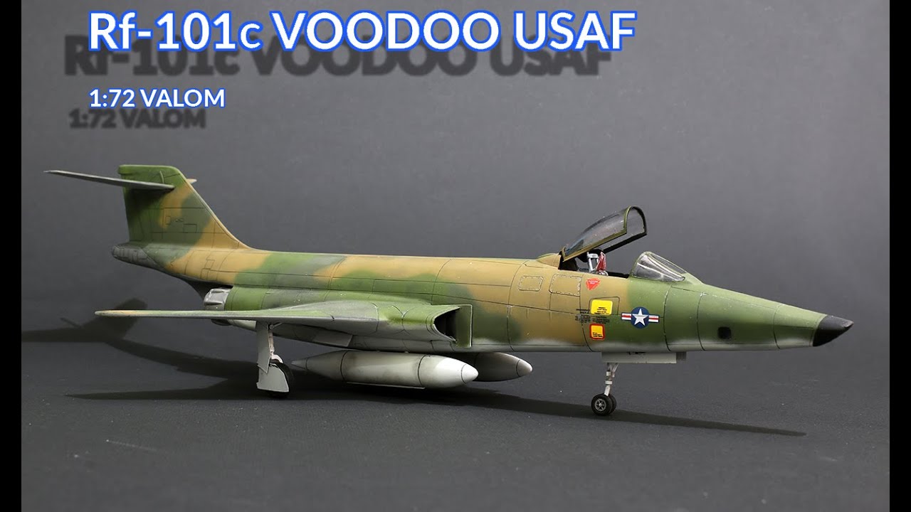 McDonell RF-101C Voodoo USAF 1/72 Valom scale model Full Video Build