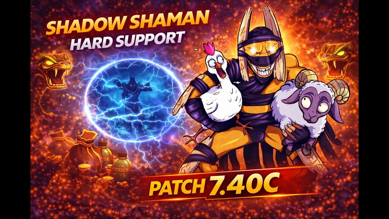 1H DE PARTIDA+MEGA CREEPS CON SHADOW SHAMAN SUPPORT | DOTA 2 RANKED UE [Ep. #81]