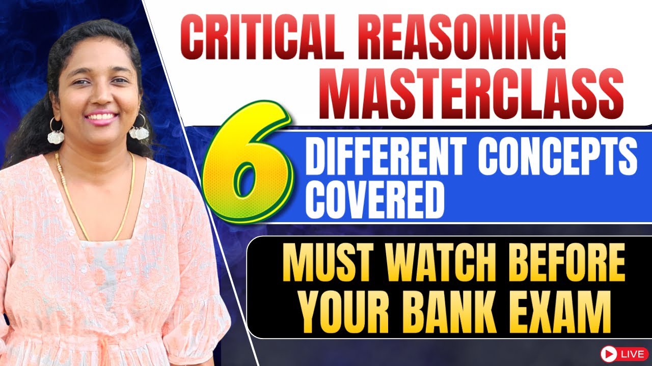 CRITICAL REASONING MASTERCLASS in Tamil | How to Prepare Reasoning for Bank Exams | KR Logics
