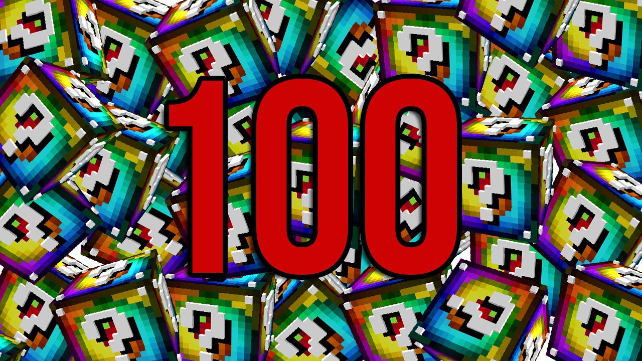 OTWIERAMY 100 SPIRAL LUCKY BLOCK - MINECRAFT: PRZYGODY Z FLOTHAREM #25