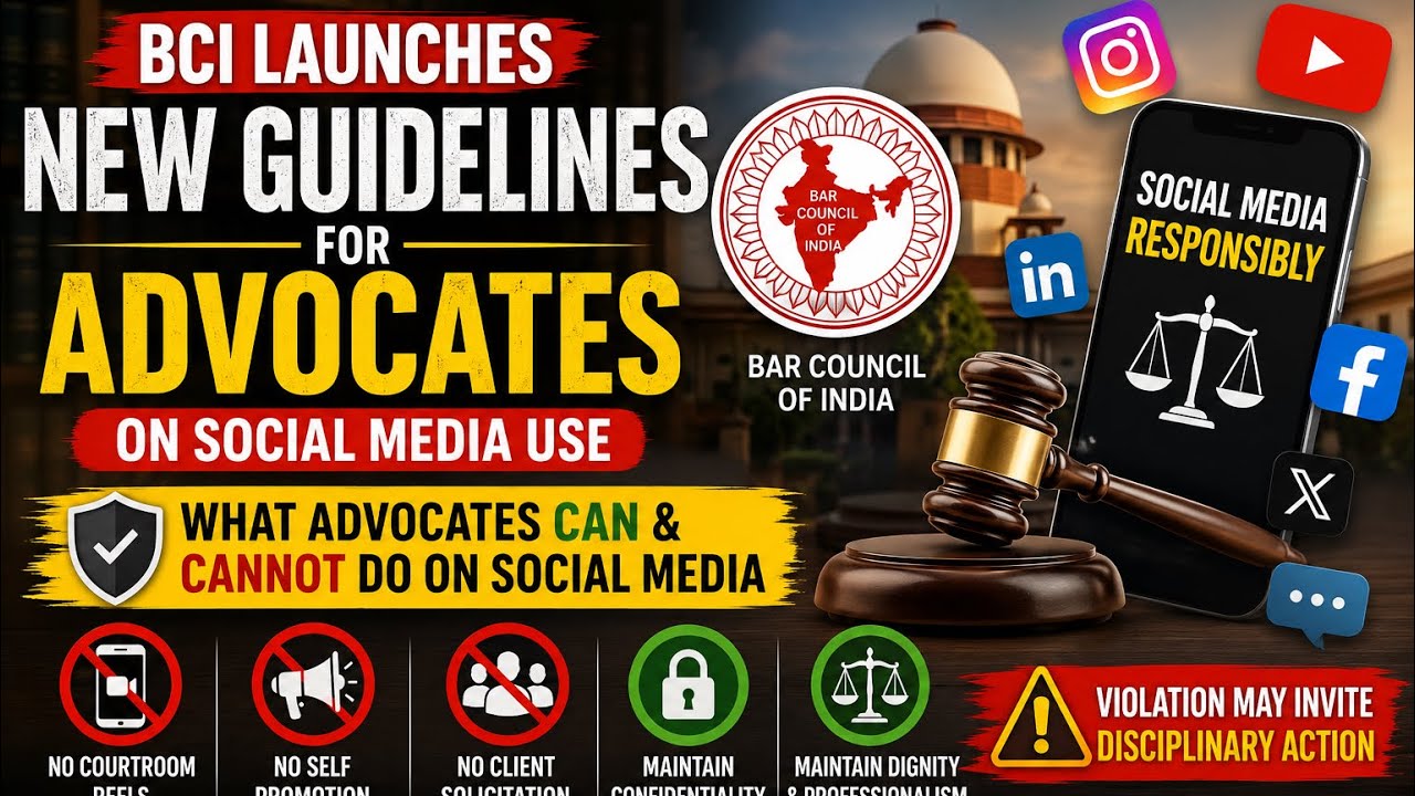 BCI Has NOT Banned Social Media for Advocates! | New Guidelines Explained (2026) #legal #legalupdate
