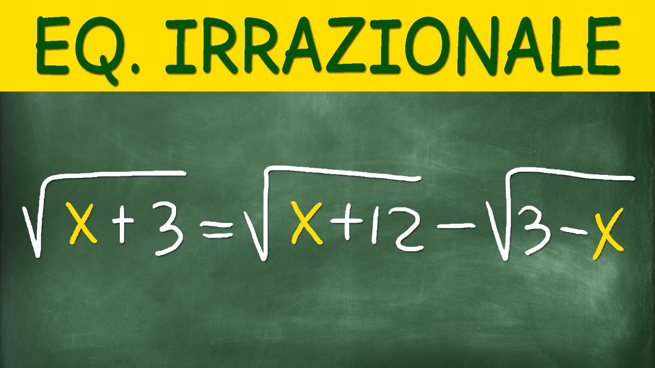 Equazione Irrazionale con 3 Radici - Spiegata Facilmente!