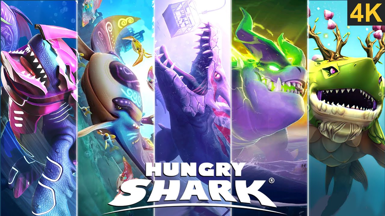 ALL STRONGEST SHARKS TRAILER & MOVIE (2018 - 2024) | HUNGRY SHARK - ZAMAHARIBU UPDATE 4K